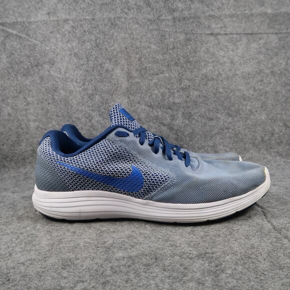 Nike Shoes Mens 10.5 Athletic Trainer Revolution 3 Sneaker Running Active Blue - Picture 1 of 11